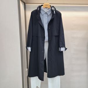 [크레송]겹카라 체크포인트  봄 바바리 OBCFYP02B_US