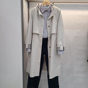 [크레송]겹카라 체크포인트  봄 바바리 OBCFYP02A_US