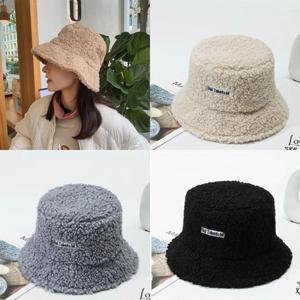 여자겨울모자 양털 벙거지모자 버킷햇 털모자 뽀글이모자 양털모자