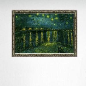 직소퍼즐 500피스 고흐 론강 별이 빛나는 밤 액자세트