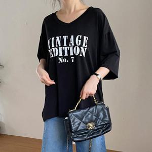 [강물처럼]아이우먼 헤짐레터링찰랑티셔츠 BAU768M506 빅사이즈