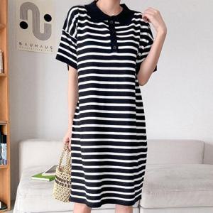 [강물처럼]아이우먼 카라라인미듐니트원피스 ARU434M506 빅사이