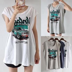 [강물처럼]위쉬몰 NS 빈티지모터캡소매나시(U621H506) 빅사이즈