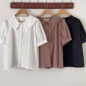 [강물처럼]빅사이즈레이스블라우스 U597L505 수줍은소녀카라블라