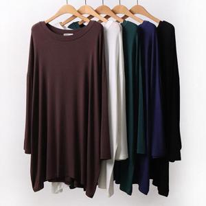 [강물처럼]빅사이즈스판티 A329L409 언발플레어레이온긴팔 RA (1