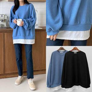 [강물처럼]위쉬몰 IL 무지레이어드빅맨투맨(E855H409) 빅사이즈