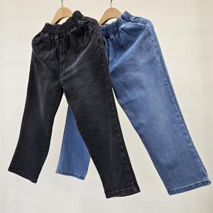 [강물처럼]빅사이즈청바지 S744L409 매직8부슬림배기팬츠 LO (19