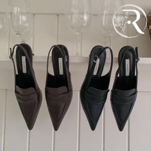 [디자이어로즈][디자이어로즈] 뾰족코 가을 구두 5cm 슬링백 힐