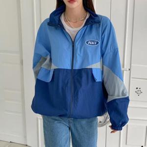 [강물처럼]아이우먼 피스윈드브레이크집업 POS608M409 빅사이즈