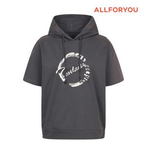 [올포유][올포유]여성 원포인트 후드 반팔 티셔츠 ALTRM4331-190