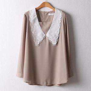 [강물처럼]아이우먼 러블리펀칭블라우스 IRF113M408 빅사이즈 (1