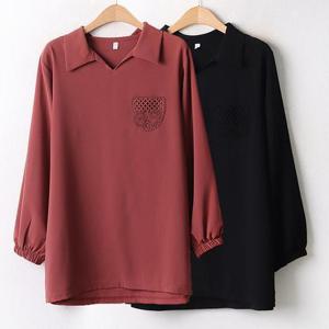 [강물처럼]위쉬몰 MN 포켓레이스카라롱셔츠(A844H408) 빅사이즈