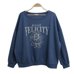 [강물처럼]아이우먼 펠리꽃오프숄더맨투맨 BUS574M408 빅사이즈