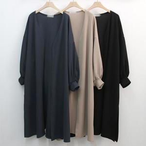 [강물처럼]빅사이즈로브 K232L408 리버플퍼프소매가디건 NO (188