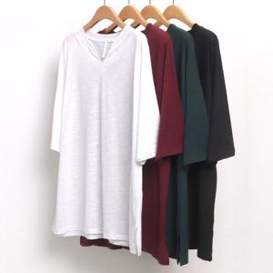 [강물처럼]빅사이즈반팔티 5911L408 무지슬라브6부티 MN (186458