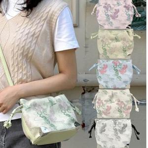 [리더스][리더스]예쁜 꽃무늬 화사한 가방 미니 버킷 크로스백 (