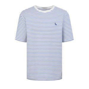 [헤지스]헤지스 블루 스트라이프 면 반팔티셔츠 WHTS5B324B2