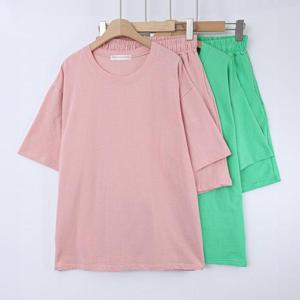 [강물처럼]빅사이즈사랑해요 S462L407 데일리무지반바지투피스 W