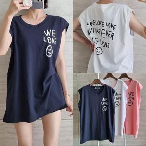 [강물처럼]위쉬몰 NS 러브러브캡소매나시티(S453H407) 빅사이즈