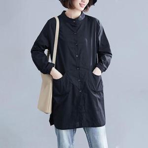 [강물처럼]아이우먼 간절기린넨루즈롱남방 NTJ710M407 빅사이즈