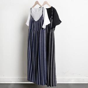 [강물처럼]빅사이즈사랑해요 0241L407 프릴티끈원피스세트 MN (1