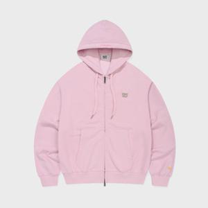 [와키윌리]와키윌리 더블 와펜 로고 후드집업 핑크 WA2601HZ11LP