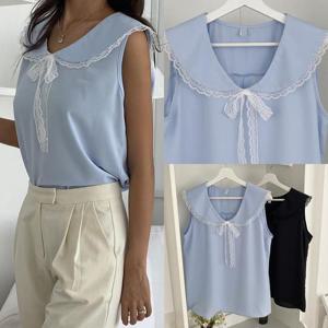 [강물처럼]위쉬몰 YP 스위트레이스블라우스(S387H407) 빅사이즈