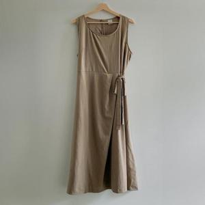 [강물처럼]아이우먼 걸스린넨랩리본원피스 GOS370M407 빅사이즈