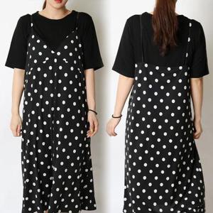 [강물처럼]위쉬몰 HG 스판도트글램롱원피스(E481H407) 빅사이즈