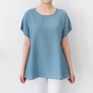 [강물처럼]아이우먼 무지개인견블라우스 BZE079M407 빅사이즈 (1