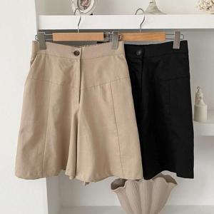 [강물처럼]빅사이즈사랑해요 P610L407 런와이드5부면반바지 LT (