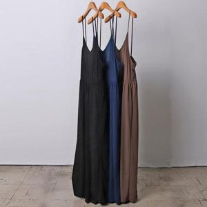 [강물처럼]빅사이즈사랑해요 I880L407 쿨V넥스판나시점프슈트 RA