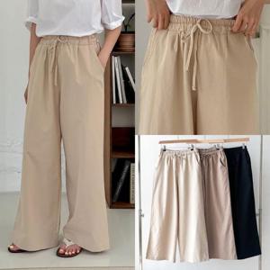 [강물처럼]위쉬몰 BN 엘리린넨마와이드팬츠(S330H406) 빅사이즈