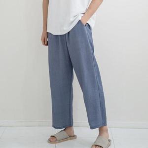 [강물처럼]아이우먼 체크9부인견홈웨어팬츠 BZJ064M406 빅사이즈