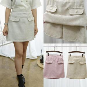 [강물처럼]위쉬몰 LT 셀리단추팬츠밴딩스커트(S235H406) 빅사이