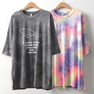 [강물처럼]위쉬몰 MN 돌고래물나염반팔티(6061H406) 빅사이즈 (1