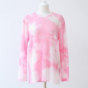 [강물처럼]아이우먼 스텔물나염루즈니트티 LYS213M406 빅사이즈