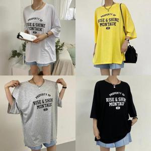 [강물처럼]위쉬몰 RA 몬트오버핏스판반팔티(S201H406) 빅사이즈