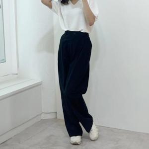 [강물처럼]빅사이즈 406 코튼백밴딩주름슬랙스 DCAS184 (1588706