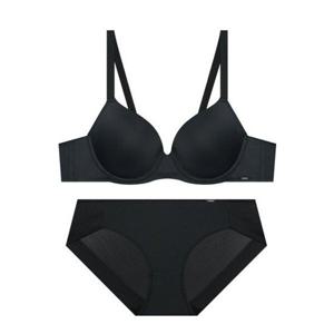게스 GUESS UNDERWEAR CD컵전용 베이직 블랙 브라 팬티 세트 GCWBR123BK_BP123BK 395325
