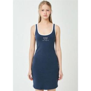 게스 GUESS ACTIVEWEAR 립 배색 슬리브리스 니트 원피스 YN8K2309 395352