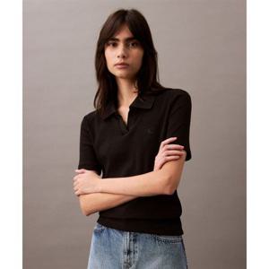 캘빈클라인 CALVIN KLEIN JEANS 여성 슬림핏 브이넥 폴로 47AB205 UB1 47AB205UB1 397032