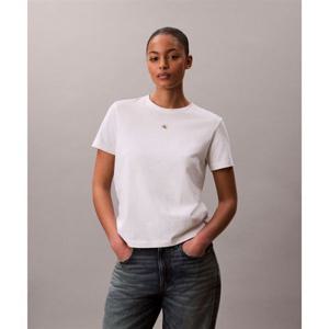 캘빈클라인 CALVIN KLEIN JEANS 여성 우븐라벨 클래식 핏 반팔 티셔츠 47F227G YAF 47F227GYAF 397240