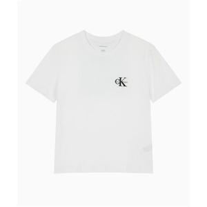캘빈클라인 CALVIN KLEIN JEANS 여성 레귤러핏 스몰 모노그램 로고 반팔 티셔츠 47AB801 YAA 47AB801YAA 396330