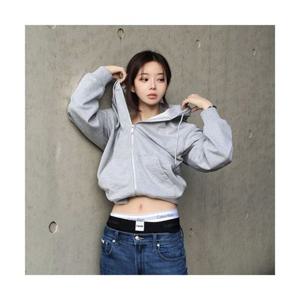 캘빈클라인 CALVIN KLEIN JEANS 여성 아카이브 로고 프렌치 테리 후드집업 47B237G P77 47B237GP77 396785