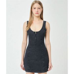 게스 GUESS GO G톤 하프집업 슬리브리스 데님 원피스 YN2D5730 394890