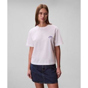 캘빈클라인 CALVIN KLEIN JEANS 여성 박시 그래픽 반팔 티셔츠 47F801G YAF 47F801GYAF 397408