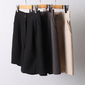 [강물처럼]빅사이즈사랑해요 I637L405 베이직밴딩5부슬랙스 LT (