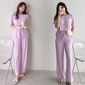 [강물처럼]위쉬몰 KD 심플스판통바지투피스(P346H405) 빅사이즈