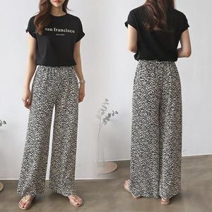 [강물처럼]위쉬몰 KD 호피플리츠밴딩팬츠(G839H405) 빅사이즈 (1